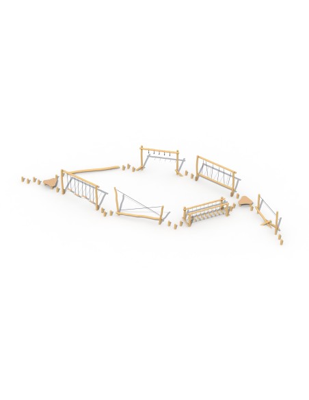 Parcours acrobatique en robinier Type A | Distri Buggy