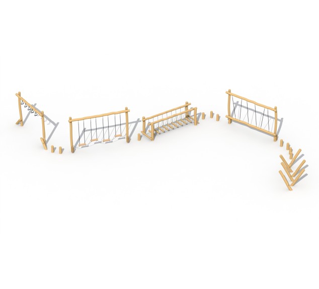 Parcours acrobatique en robinier Type C | Distri Buggy