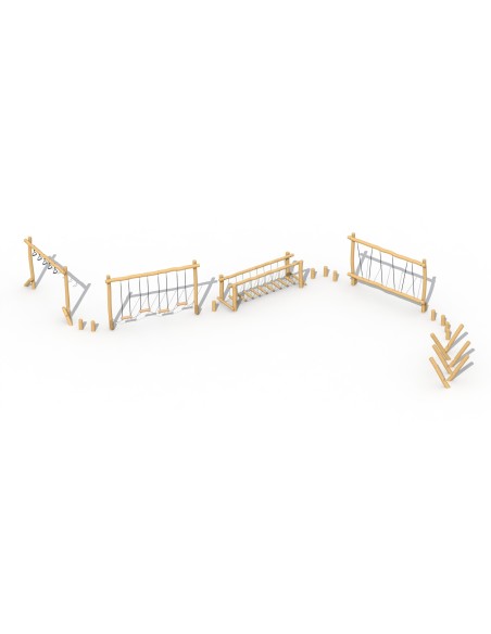 Parcours acrobatique en robinier Type C | Distri Buggy