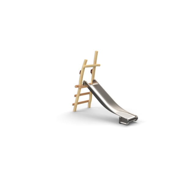 Toboggan bas en robinier 2-6 ans | Distri Buggy