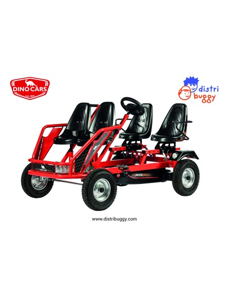 Kart à pédales DINO-CARS Train 4 places - prof F