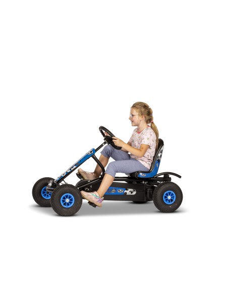 Kart à pédales Speedy Off Road Blue | Distri buggy