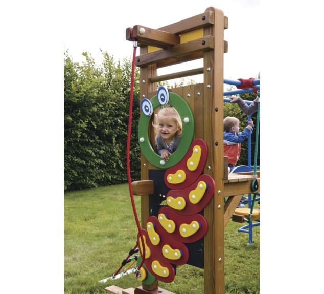 Grand toboggan Paradisio en bois pour aire de jeux | Distri Buggy