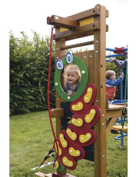 Grand toboggan Paradisio en bois pour aire de jeux | Distri Buggy