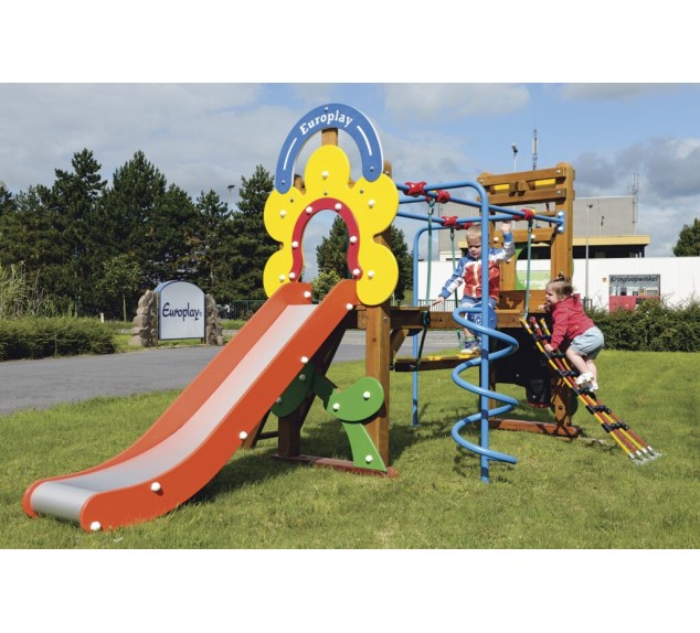 Grand toboggan Paradisio en bois pour aire de jeux | Distri Buggy