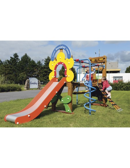 Grand toboggan Paradisio en bois pour aire de jeux | Distri Buggy