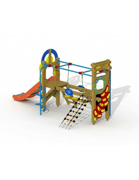 Grand toboggan Paradisio en bois pour aire de jeux | Distri Buggy
