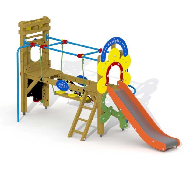 Grand toboggan Paradisio en bois pour aire de jeux | Distri Buggy