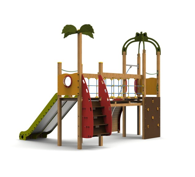 Aire de jeux Caraïbes avec toboggans | Distri Buggy