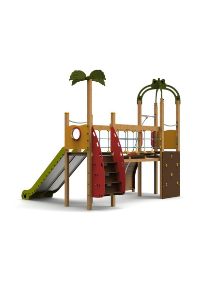 Aire de jeux Caraïbes avec toboggans | Distri Buggy