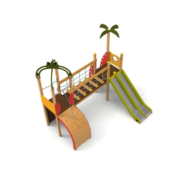 Aire de jeux Caraïbes avec toboggans | Distri Buggy
