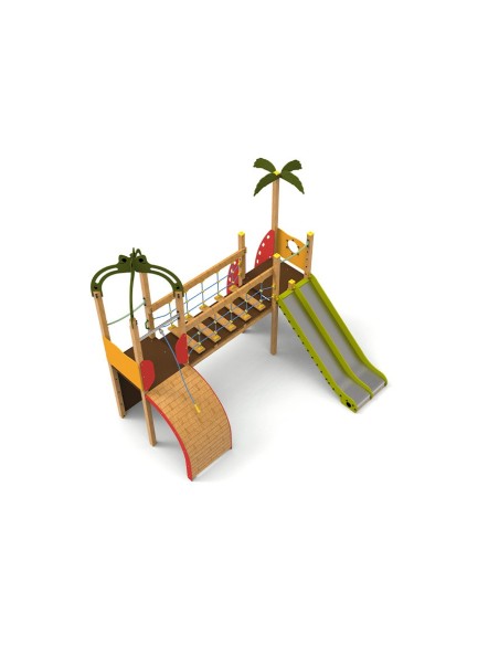 Aire de jeux Caraïbes avec toboggans | Distri Buggy