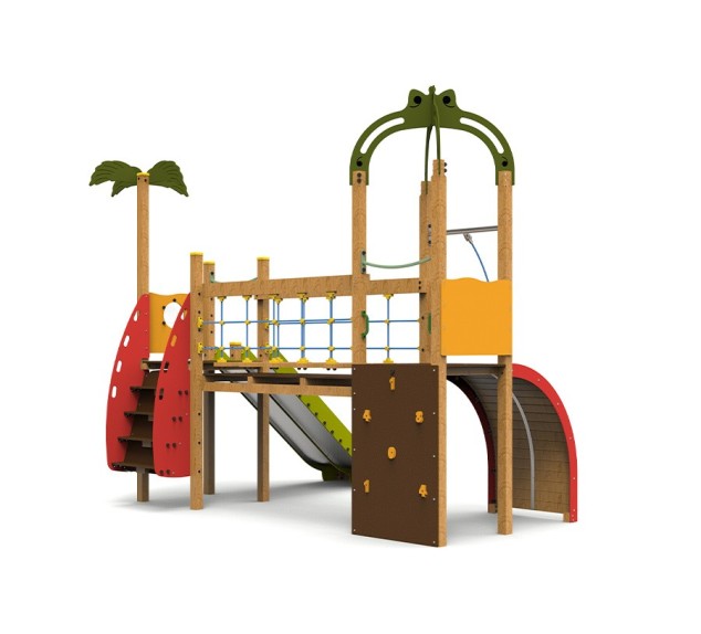 Aire de jeux Caraïbes avec toboggans | Distri Buggy