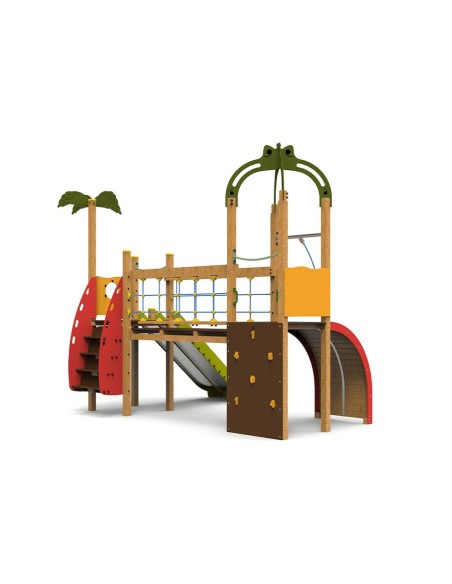 Aire de jeux Caraïbes avec toboggans | Distri Buggy