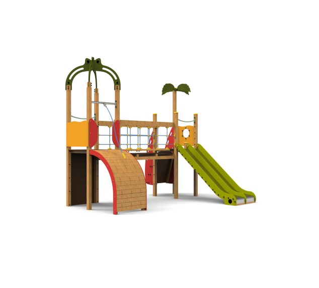 Aire de jeux Caraïbes avec toboggans | Distri Buggy