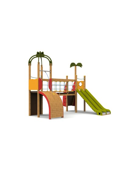 Aire de jeux Caraïbes avec toboggans | Distri Buggy
