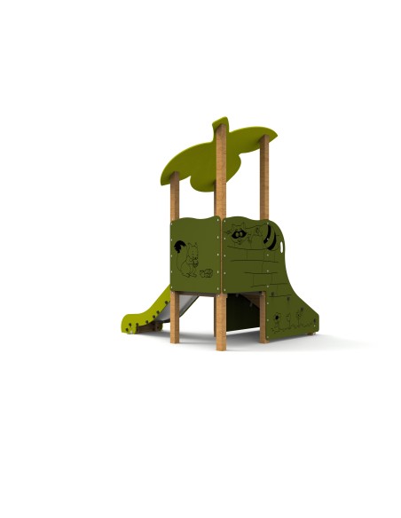 Aire de jeux Feuillage et toboggan pour crèches | Distri Buggy