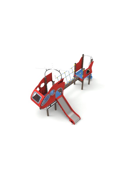 Aire de jeux Hélicoptère avec toboggan | Distri Buggy