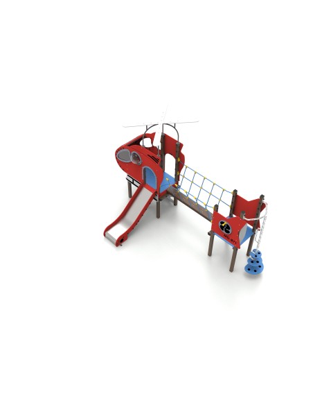 Aire de jeux Hélicoptère avec toboggan | Distri Buggy