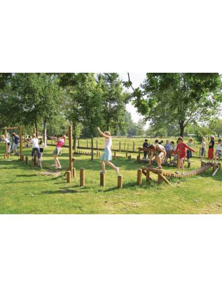 Parcours d’aventure bois Type B 4-15 ans | Distri Buggy