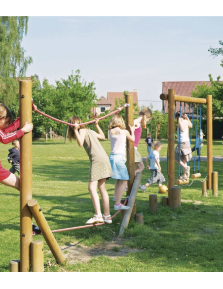 Parcours d’aventure bois Type B 4-15 ans | Distri Buggy