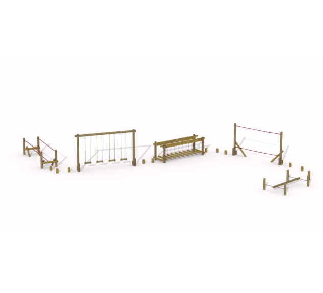 Parcours d’aventure bois Type C pour ados | Distri Buggy