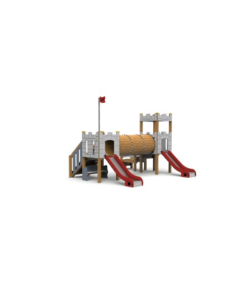 Aire de jeux Le Château Fort avec toboggans | Distri Buggy