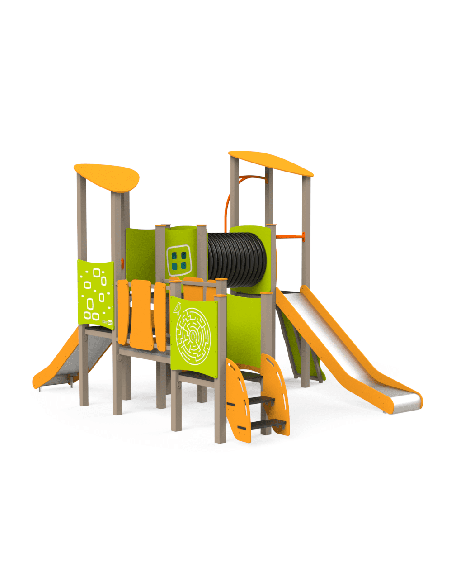 Château de jeu Eco Midi, aire de jeux 3-12 ans | Distri Buggy