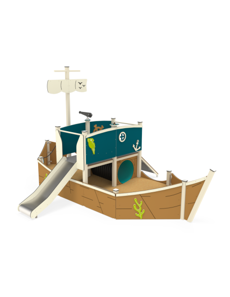 Aire de jeux navire pour maternelle | Distri Buggy