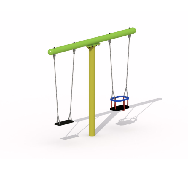 Balançoire T en métal pour aire de jeux | Distri Buggy