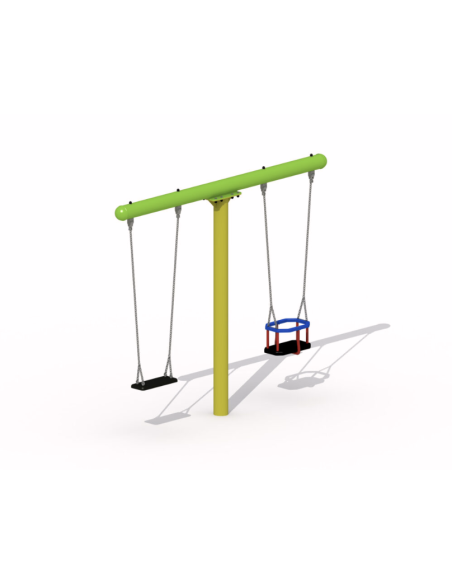 Balançoire T en métal pour aire de jeux | Distri Buggy