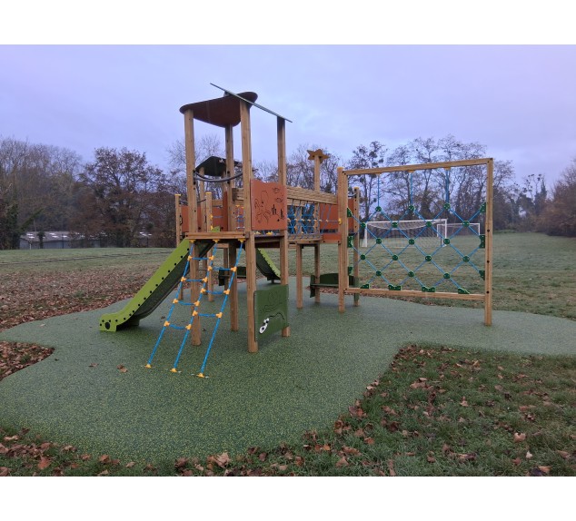 Aire de jeux combiné Santillana - le Parcours des Tours | Distri Buggy