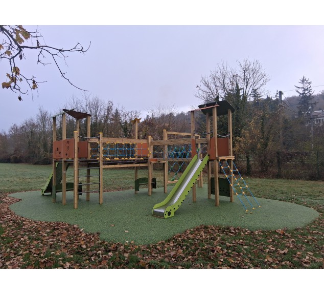 Aire de jeux combiné Santillana - le Parcours des Tours | Distri Buggy 2