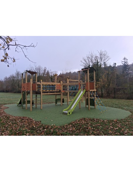 Aire de jeux combiné Santillana - le Parcours des Tours | Distri Buggy