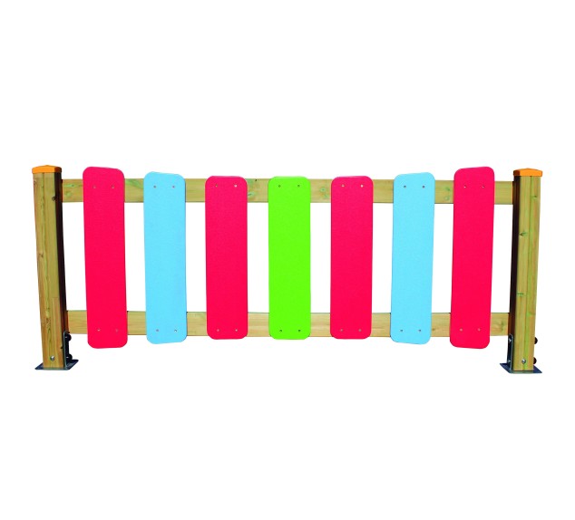 Clôture d'aire de jeux Bois Polyéthylène de 2 mètres | Distri Buggy