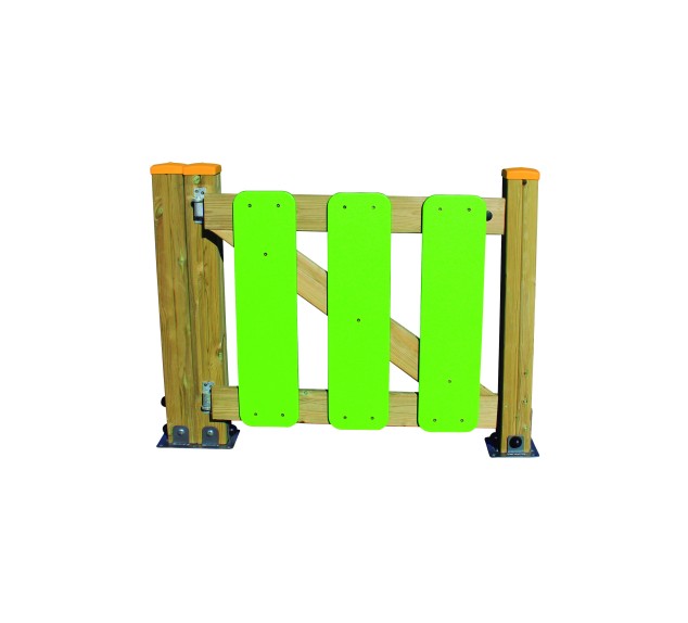 Porte d'aire de jeux Bois Polyéthylène de 2 mètres | Distri Buggy