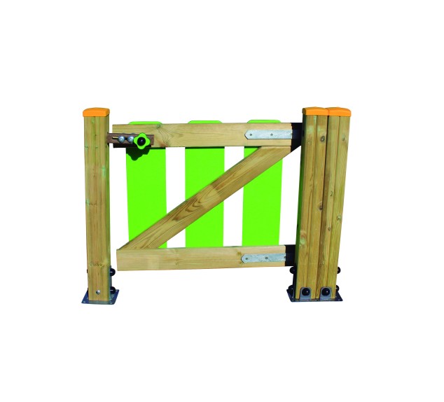 Porte d'aire de jeux Bois Polyéthylène de 2 mètres | Distri Buggy 2