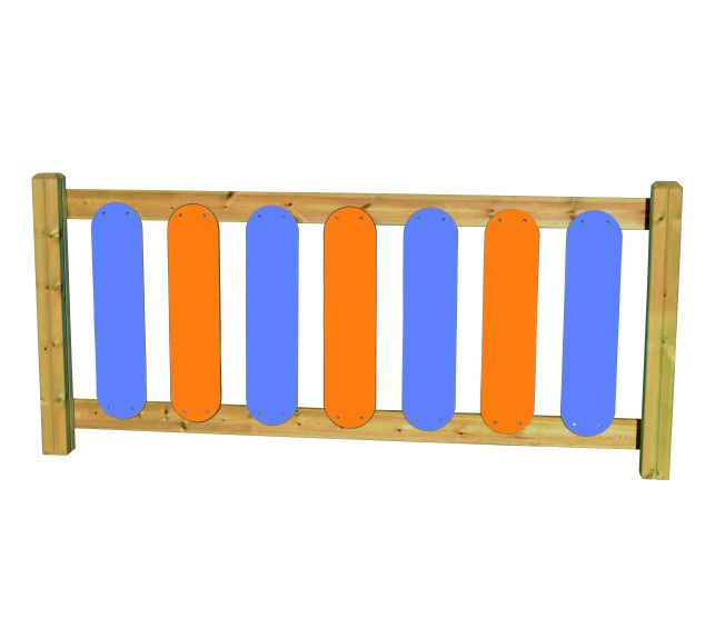 Clôture d'aire de jeux classique Bois Polyéthylène de 2 mètres | Distri Buggy