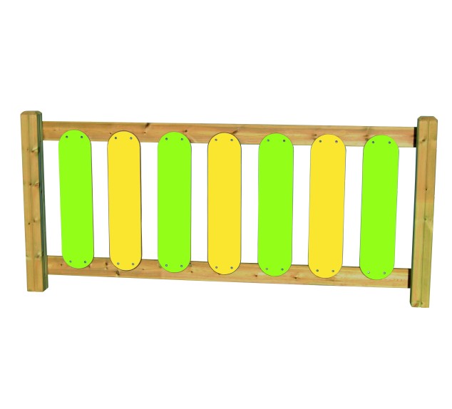 Clôture d'aire de jeux classique Bois Polyéthylène de 2 mètres | Distri Buggy 2