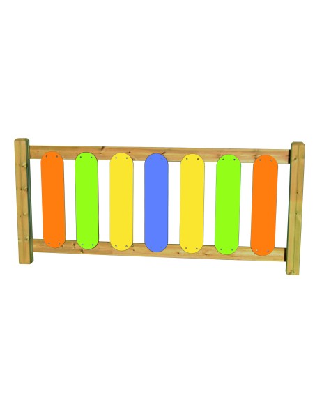 Clôture d'aire de jeux classique Bois Polyéthylène de 2 mètres | Distri Buggy