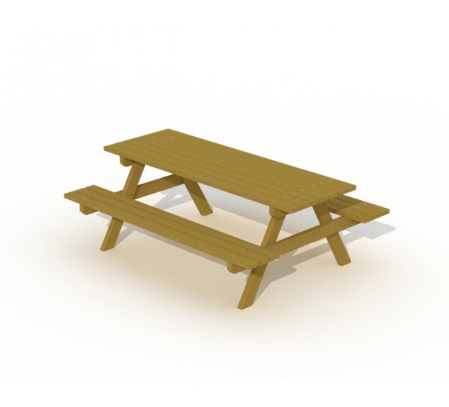 Table de pique-nique extérieure en pin | Distri Buggy 2