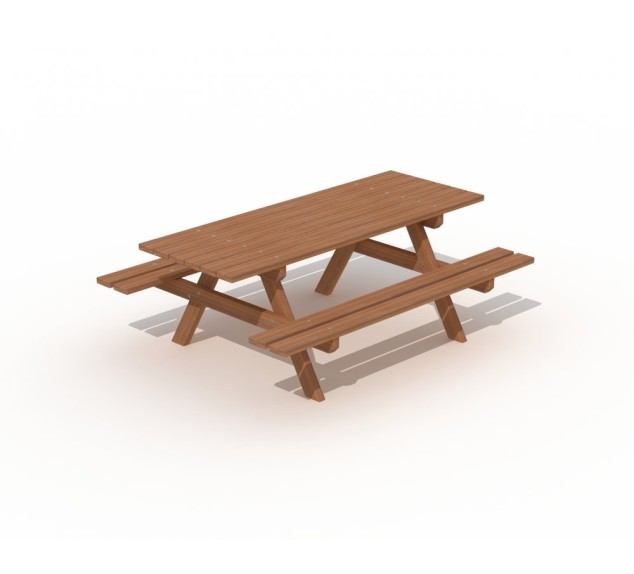 Table de pique-nique en Padouk DB525 2