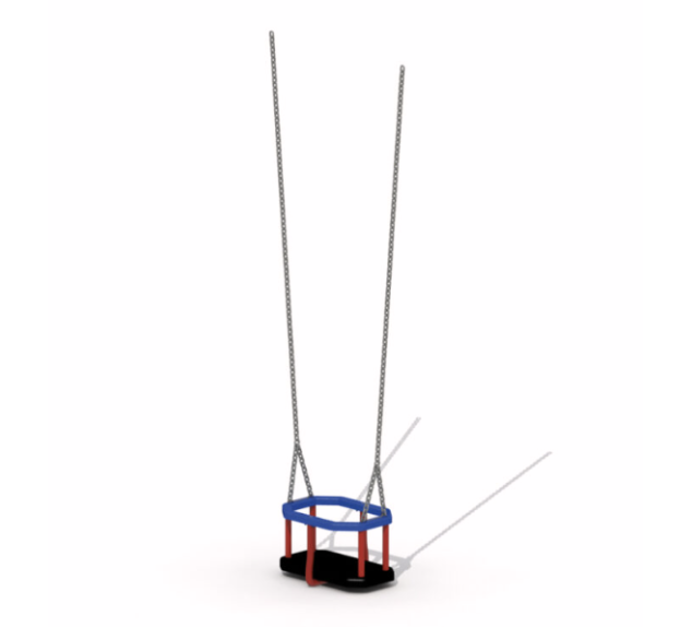 Balançoire 2 places en métal pour aire de jeux | Distri Buggy
