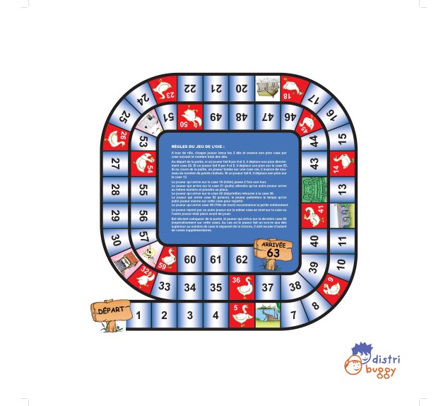 Table jeu de l’Oie extérieure | Distri Buggy 2