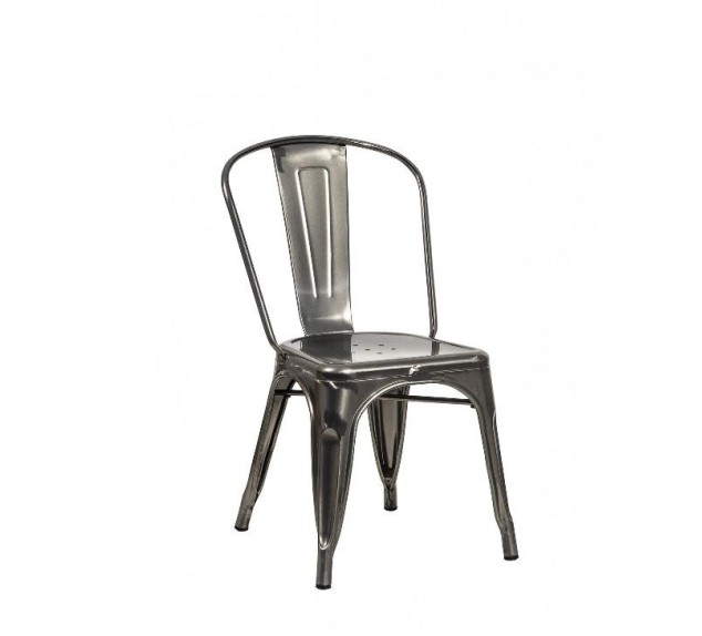 Chaise professionnelle en acier brossé DOLIX | Distri Buggy