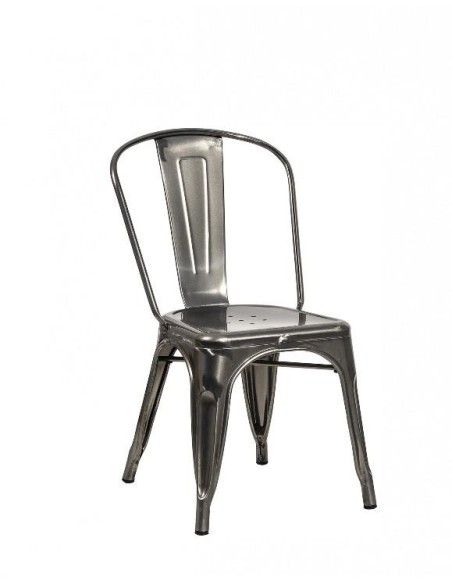 Chaise professionnelle en acier brossé DOLIX | Distri Buggy