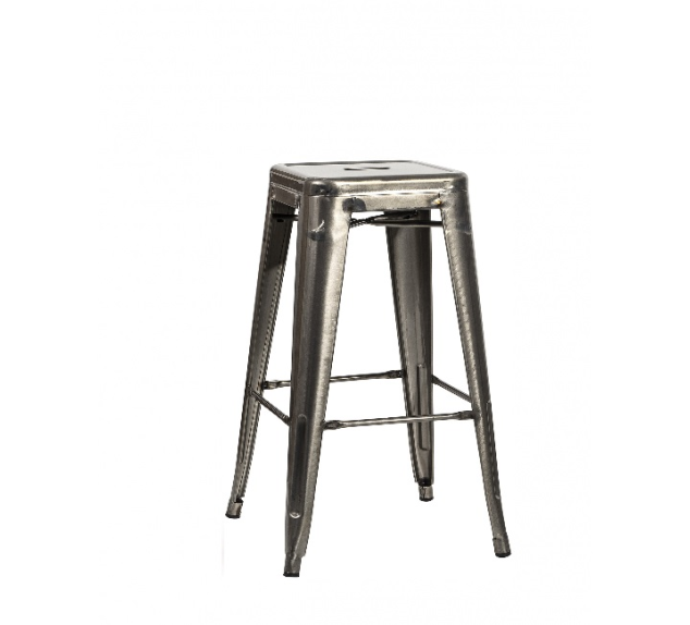 Tabouret haut acier brossé DOLIX | Distri Buggy