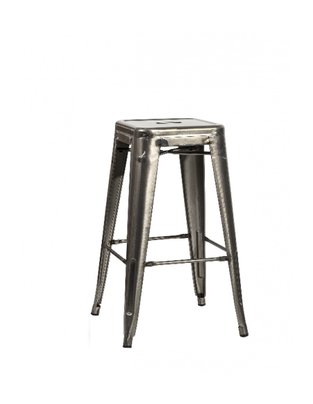 Tabouret haut acier brossé DOLIX | Distri Buggy
