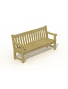 Banc de parc anglais avec accoudoirs en pin 1.80 mètres | Distri Buggy